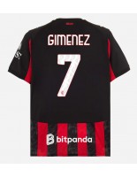 AC Milan Santiago Gimenez #7 Domácí Dres 2025-26 Krátký Rukáv